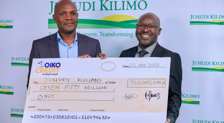 Oikocredit, approves a five-year loan of US$ 5 million (KES 750 million) to Kenya’s Juhudi Kilimo to support smallholder farmers and micro enterprises